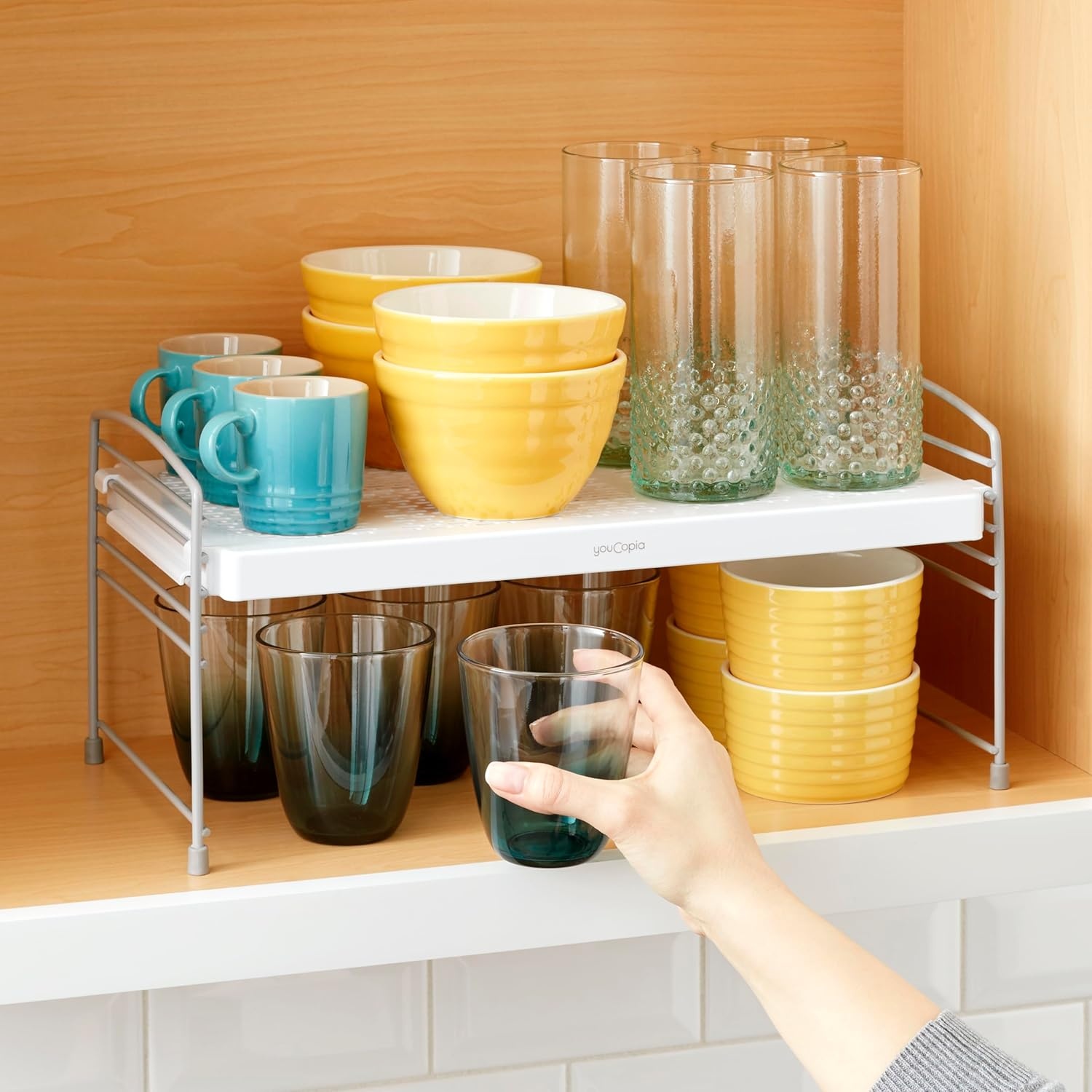image:imageYouCopia AdjustableHeight UpSpace Shelf Shelf Riser for Vertical Kitchen Cabinet and Pantry Organization 90 D x 160 W x 77 HAdjustable Shelf