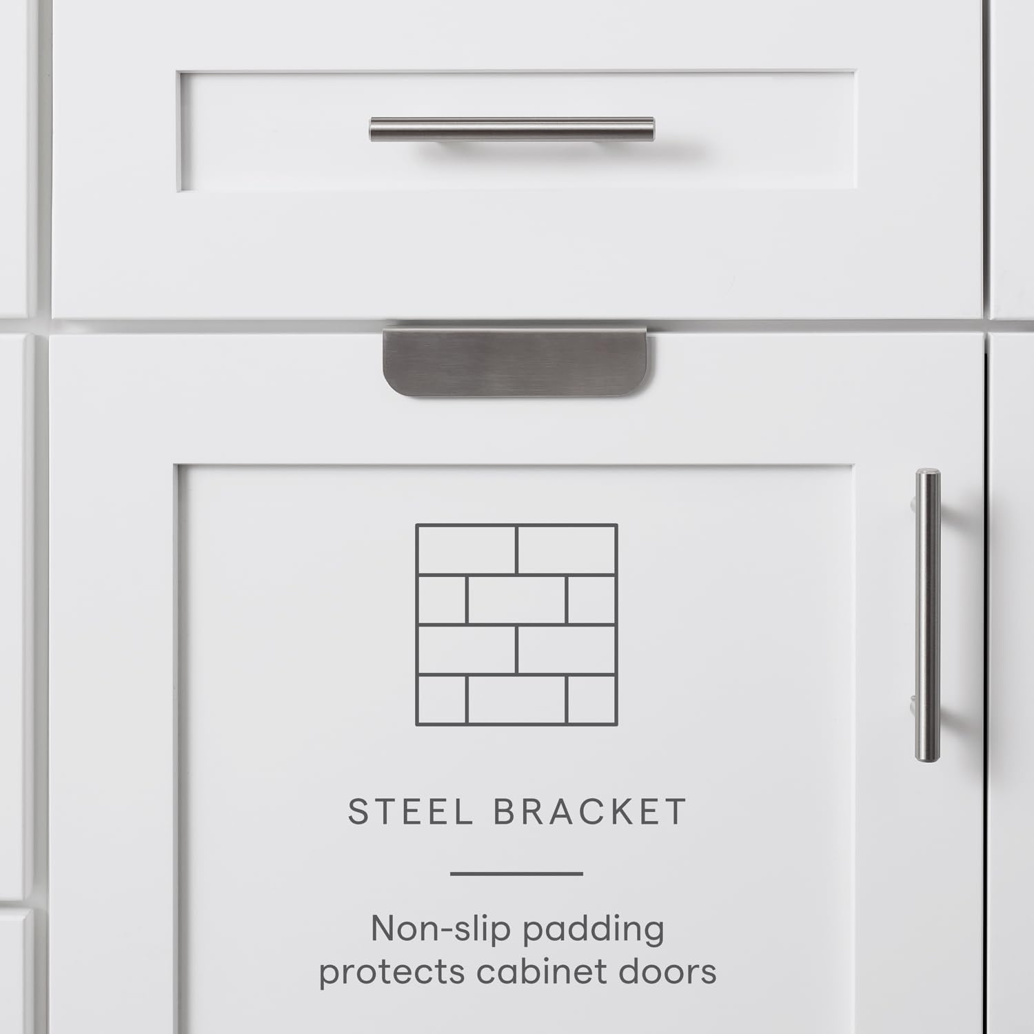 image:imageYouCopia DoorStash Garbage Bag Dispenser Hanging Kitchen Cabinet Door Trash Bag Organizer with Removable Lid for Storage Speckled WhiteGarbage Bag Dispenser