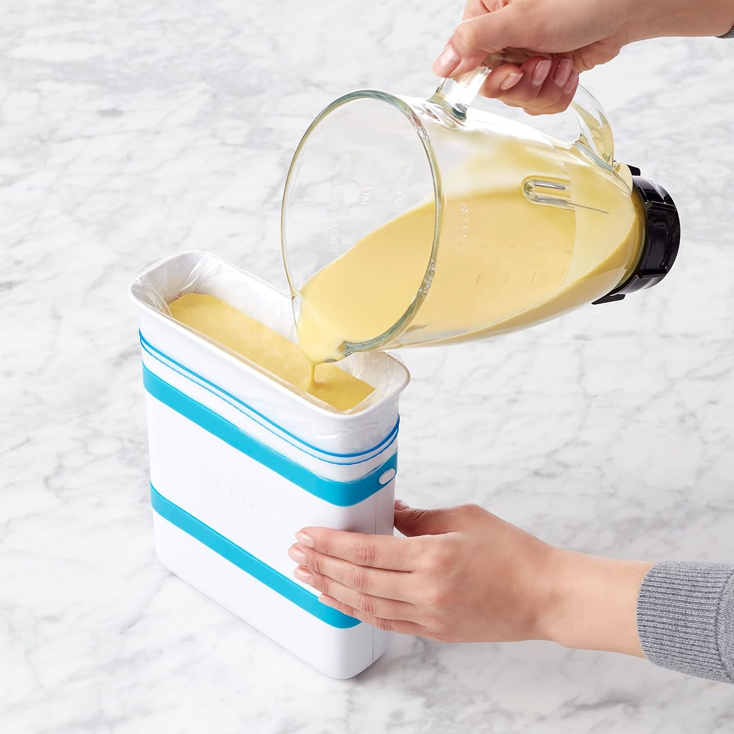image:imageYouCopia FreezeUp Freezer Food Block Maker 6 Cup Meal Prep Bag Container to Freeze Soup and Leftovers6Cup Capacity