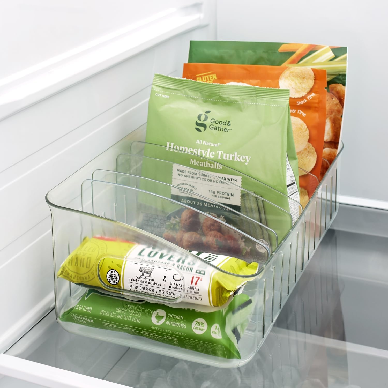 image:imageYouCopia FreezeUp Freezer Food Block Maker 6 Cup Meal Prep Bag Container to Freeze Soup and LeftoversFreezer Rack 12