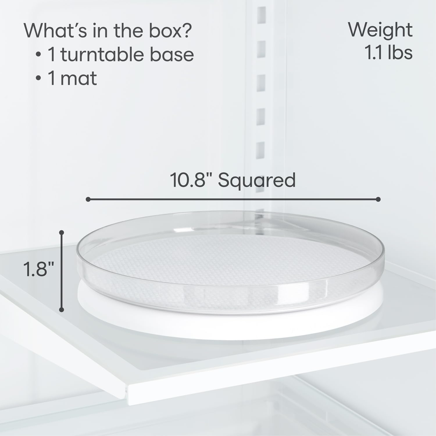 image:imageYouCopia FridgeView Fridge Turntable Lazy Susan Organizer for Refrigerator Storage 11 White11