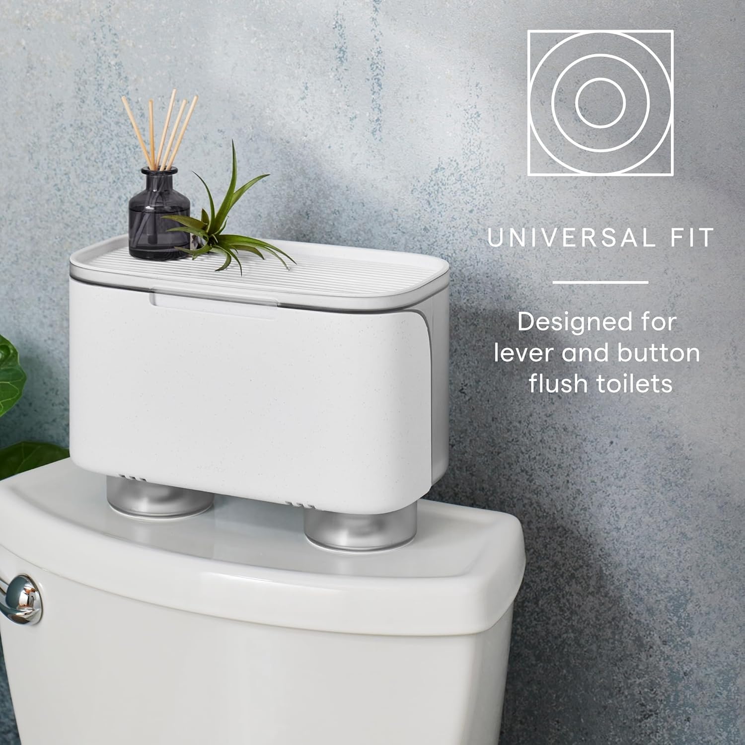 image:imageYouCopia Hideaway Toilet Cabinet Over The Toilet Bathroom Organizer for Paper Rolls Wipes and Accessories