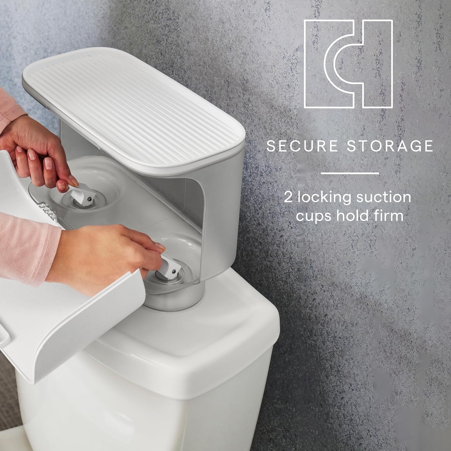 image:imageYouCopia Hideaway Toilet Cabinet Over The Toilet Bathroom Organizer for Paper Rolls Wipes and Accessories