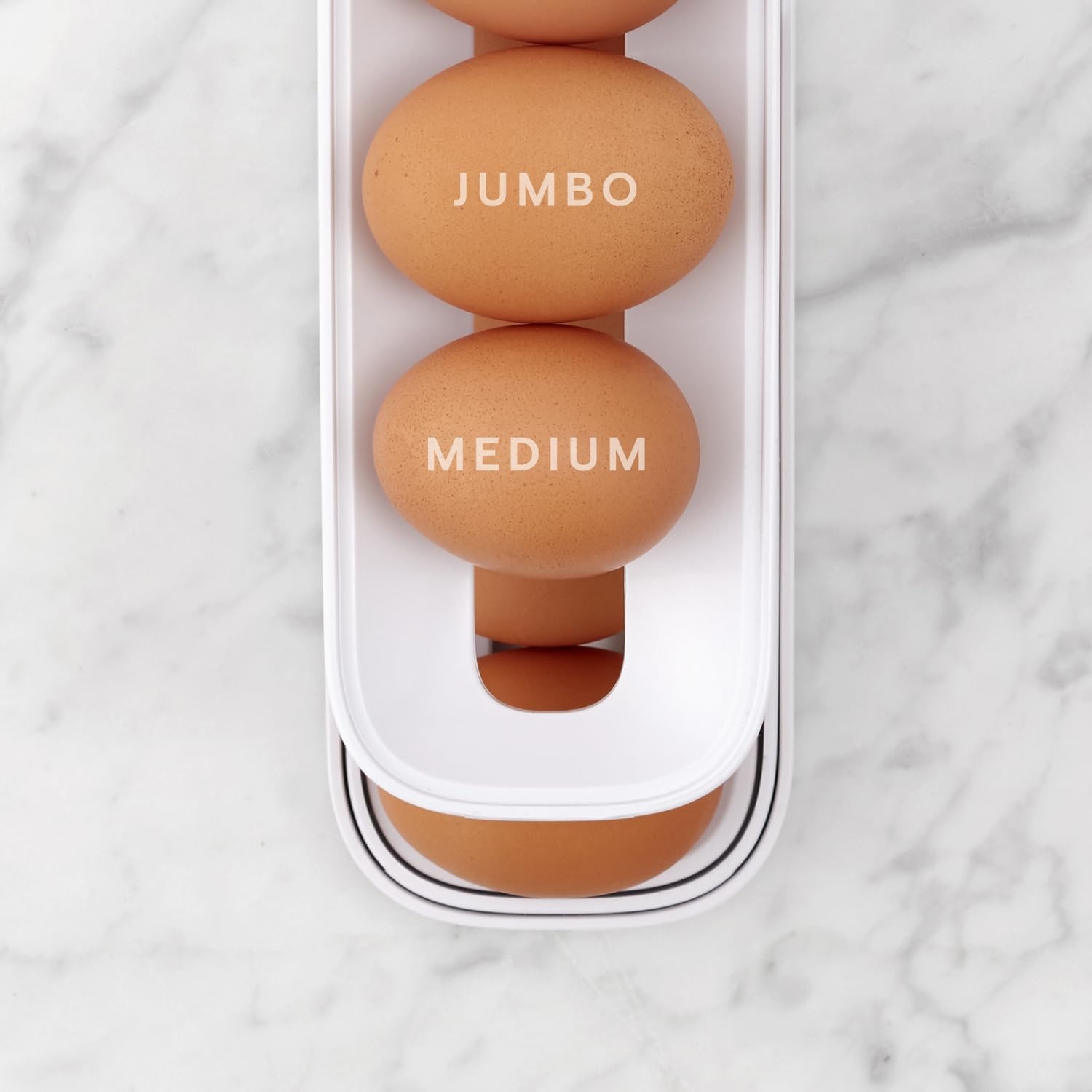 image:imageYouCopia RollDown Egg Dispenser SpaceSaving Rolling Eggs Dispenser and Organizer for Refrigerator StorageEgg Dispenser SpaceSaving