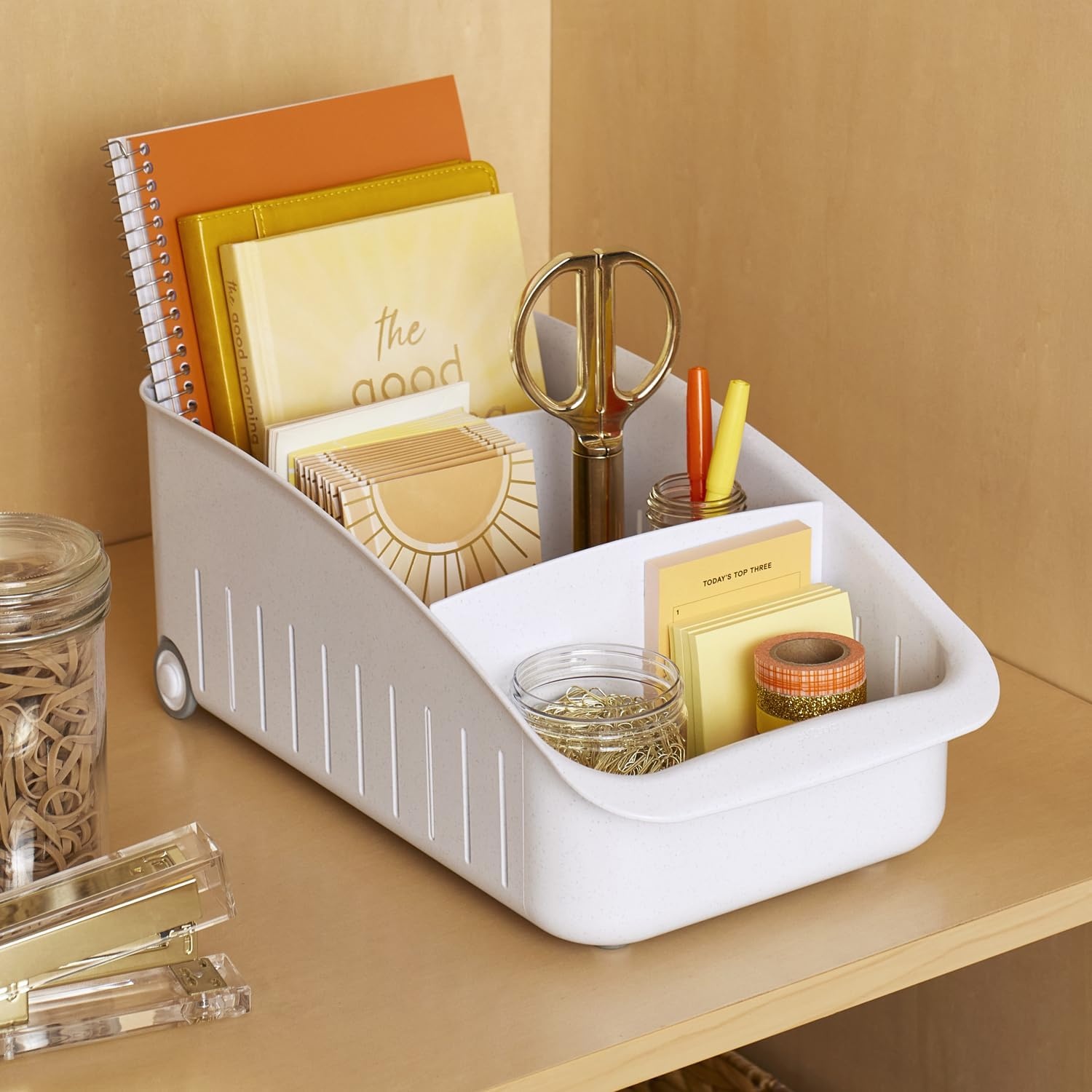 image:imageYouCopia RollOut Pantry Drawer 8 BPAFree Storage Caddy for Kitchen Pantry and Cabinet Organization Tea Bags Medicine and More White8