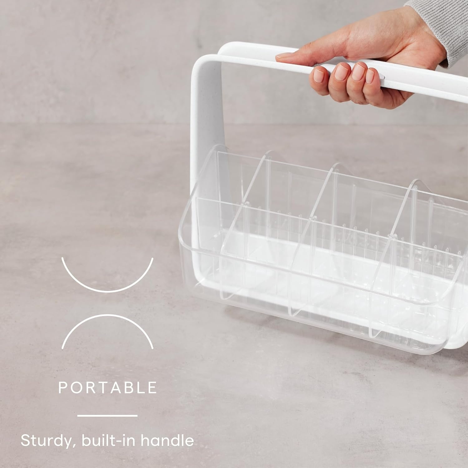 image:imageYouCopia SipStation Hydration Caddy Hydration Packet Storage Adjustable Electrolyte Powder Organizer Speckled WhiteHydration Caddy