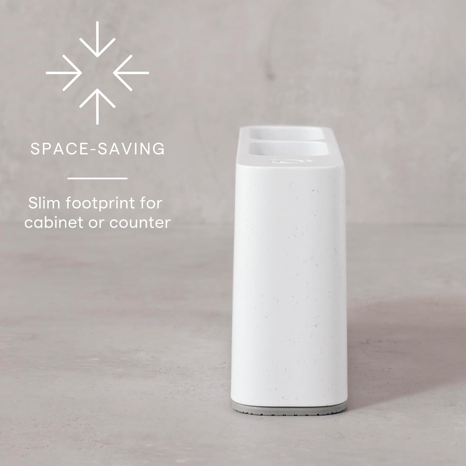 image:imageYouCopia StoraLid Bottle Lid Holder Water Bottle Lid Storage for Kitchen Speckled WhiteSipStation Straw Holder