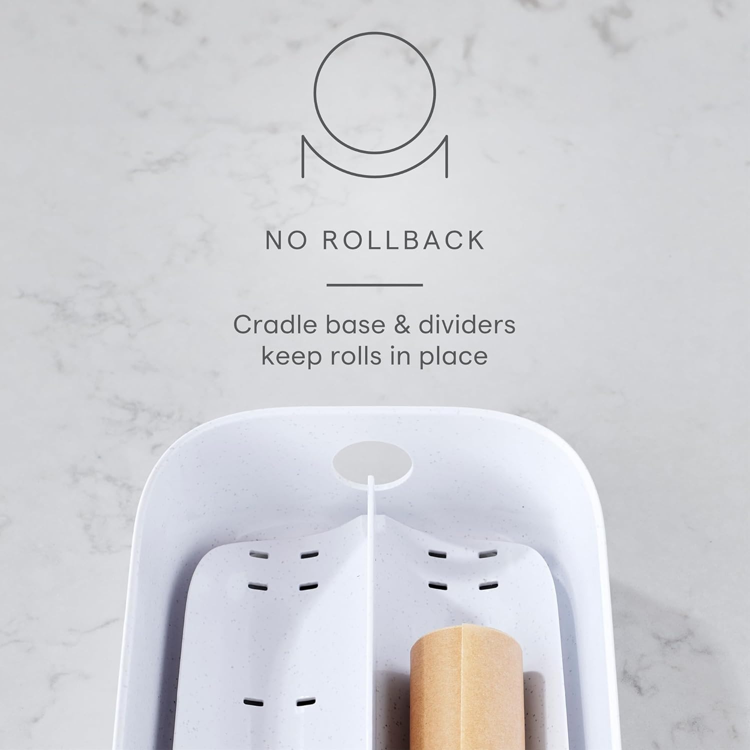 image:imageYouCopia StoraRoll Wrap Dispenser 3in1 Drawer Organizer for Foil Plastic Wrap Parchment and Wax Paper with Safety Cutters and Labels for Kitchen Organization2in1