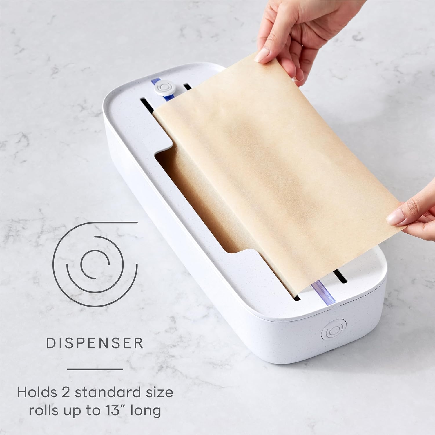 image:imageYouCopia StoraRoll Wrap Dispenser 3in1 Drawer Organizer for Foil Plastic Wrap Parchment and Wax Paper with Safety Cutters and Labels for Kitchen Organization2in1