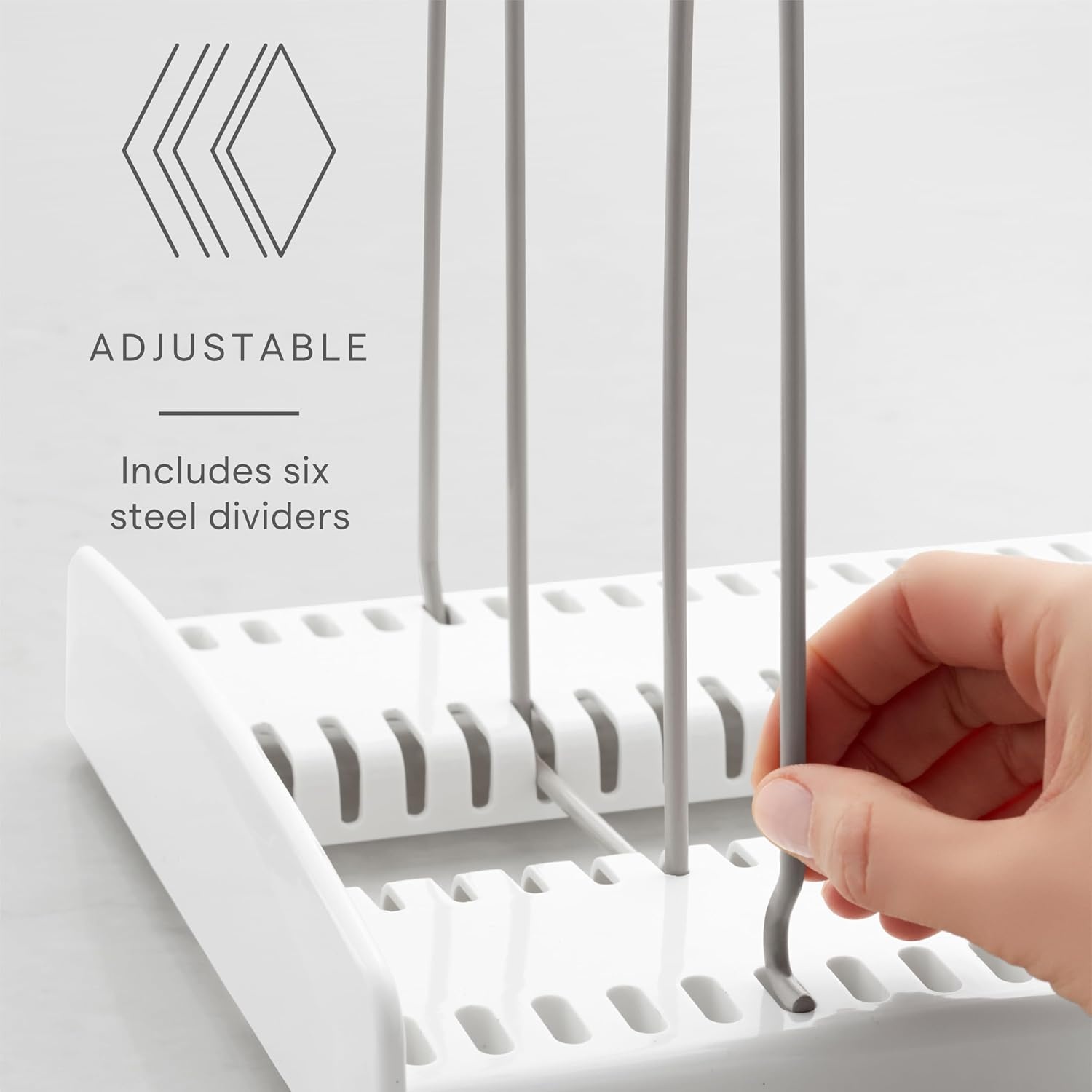 image:imageYouCopia StoreMore Cookware Rack with Tall Steel Wires Adjustable Pan and Lid Organizer for Kitchen Cabinet Storage Classic EditionClassic Edition