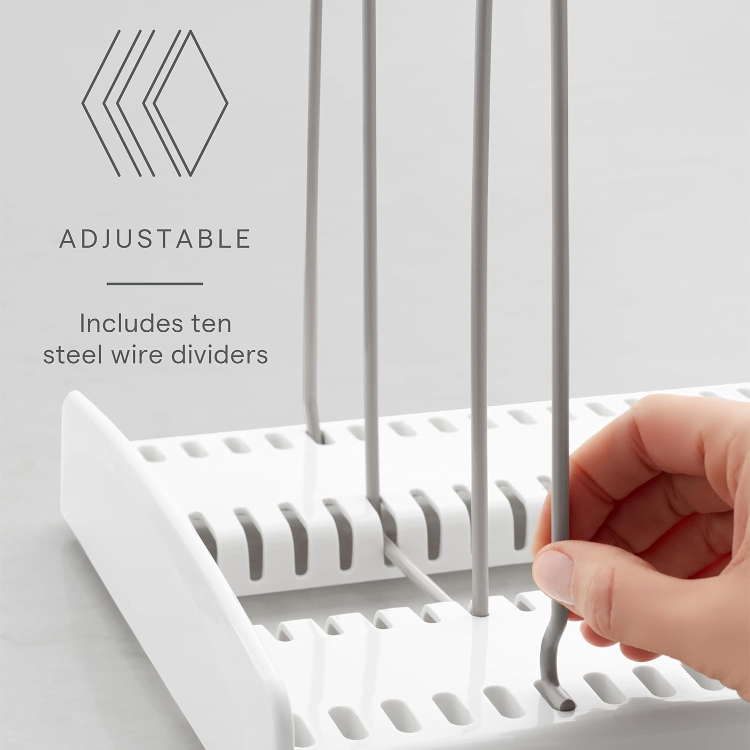 image:imageYouCopia StoreMore Cookware Rack with Tall Steel Wires Adjustable Pan and Lid Organizer for Kitchen Cabinet Storage Classic EditionExpandable Classic