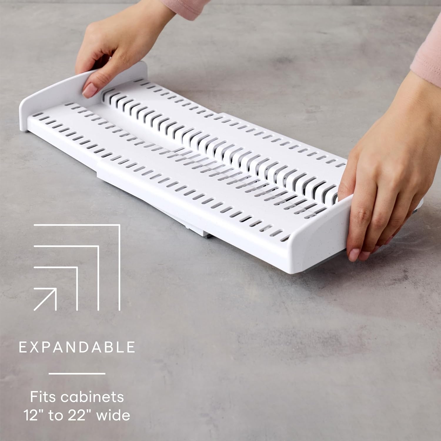 image:imageYouCopia StoreMore Expandable Pan and Lid Rack with Steel Wires 12522 Wide Adjustable Pan Organizer for Kitchen Cabinet Storage Premium Edition12522 Premium