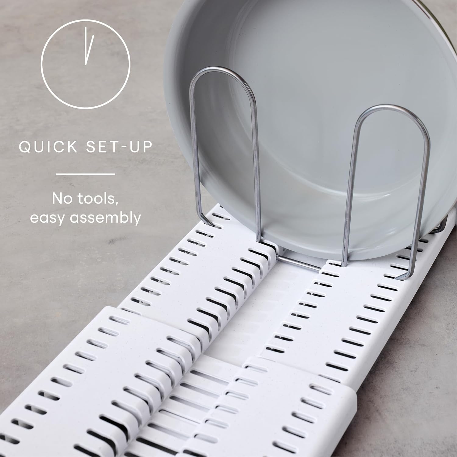 image:imageYouCopia StoreMore Expandable Pan and Lid Rack with Steel Wires 12522 Wide Adjustable Pan Organizer for Kitchen Cabinet Storage Premium Edition12522 Premium