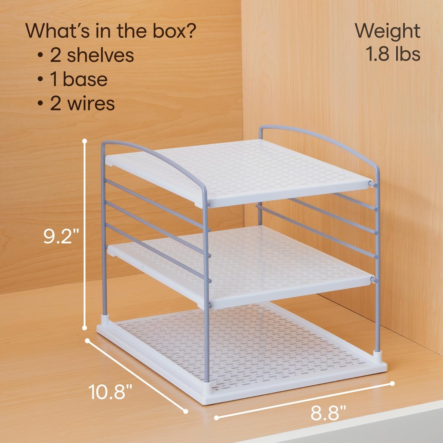 image:imageYouCopia UpSpace Adjustable Box Organizer for Foil Wrap and Kitchen Cabinet Storage Original WhiteSmall
