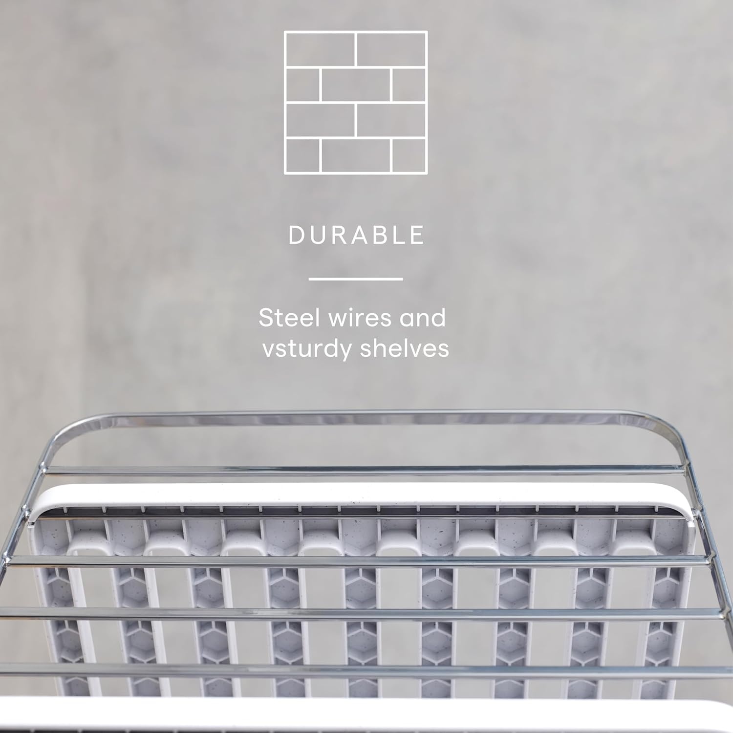 image:imageYouCopia UpSpace Cabinet Box Organizer Adjustable Kitchen and Pantry Shelf for Plastic Wrap and Foil Storage Extra Large WhiteSilver Metallic