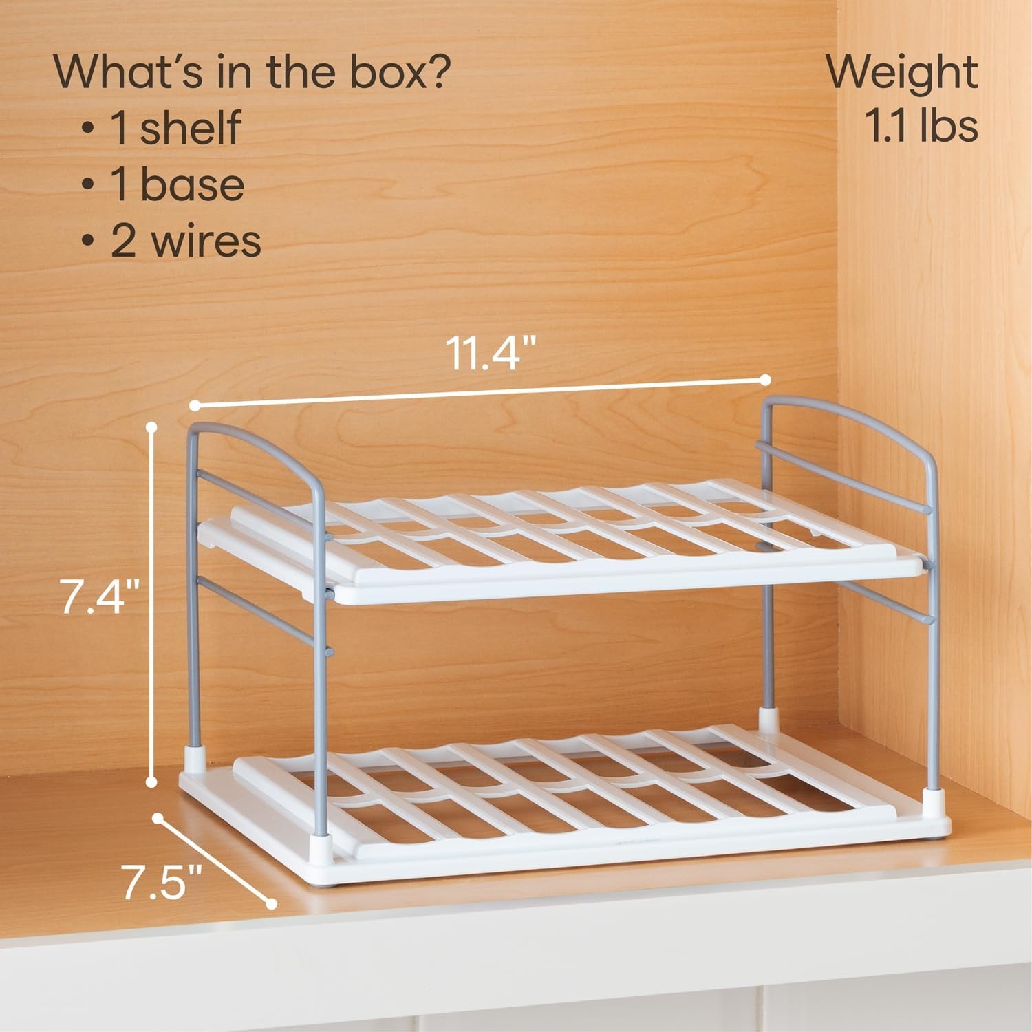 image:imageYouCopia UpSpace Water Bottle and Travel Mug Cabinet Organizer Adjustable Storage Rack for 40 oz Stanley Tumblers 12 Bottle Premium EditionGray Matte