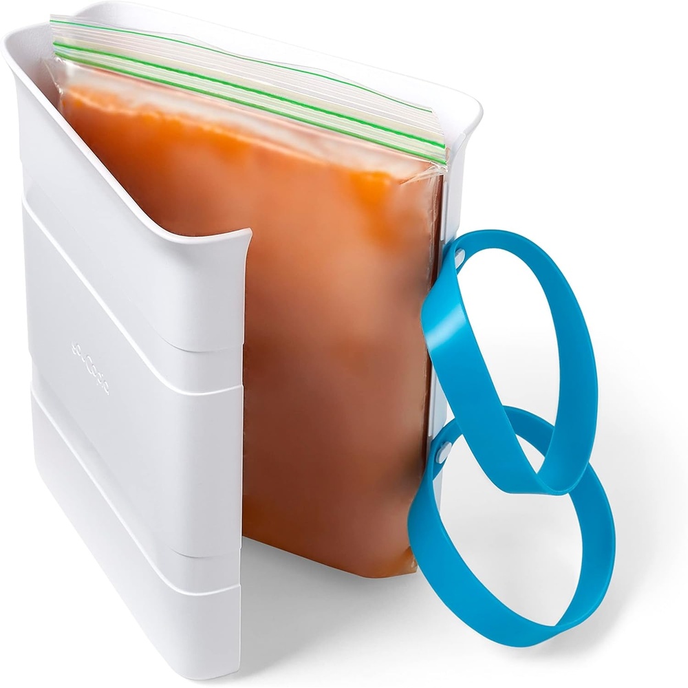 image:imageYouCopia FreezeUp Freezer Food Block Maker 6 Cup Meal Prep Bag Container to Freeze Soup and Leftovers6Cup Capacity