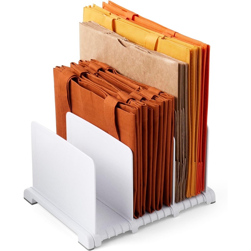 image:imageYouCopia StoraBag Reusable Shopping Bag Organizer Adjustable Shelf Dividers for 20 Tote Cloth Grocery and Lunch BagsReusable Bag Organizer
