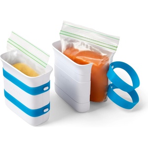 image:imageYouCopia FreezeUp Freezer Food Block Maker 6 Cup Meal Prep Bag Container to Freeze Soup and Leftovers2 Cups  2Pack