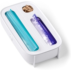 image:imageYouCopia StoraBag Drawer Food Bags Dispenser 4Slot Plastic Sandwich Bag Organizer for Kitchen Storage White3Slot